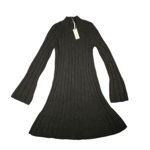 Anthropologie Black Sweater Dress Size XS NWT MSRP $138